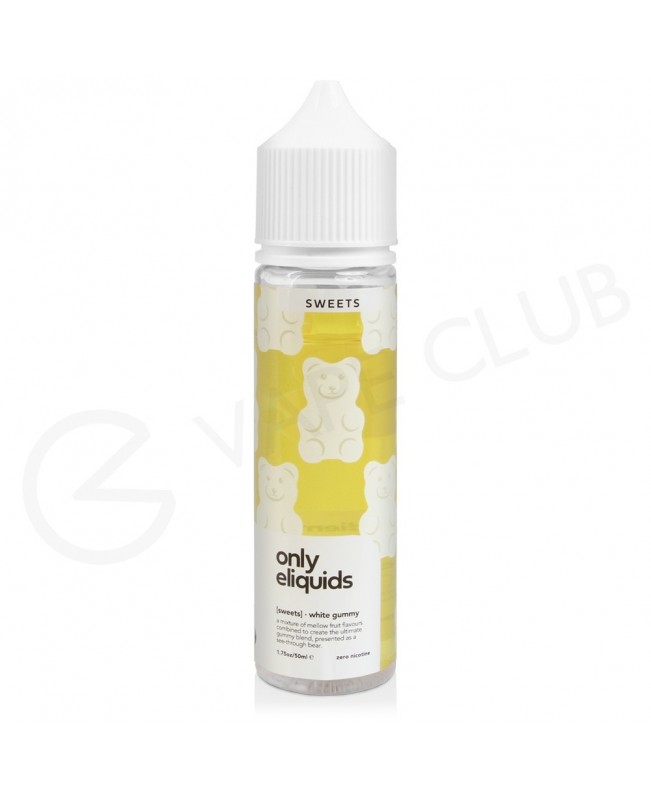 White Gummy Shortfill E-Liquid by Only Eliquids Sweets 50ml