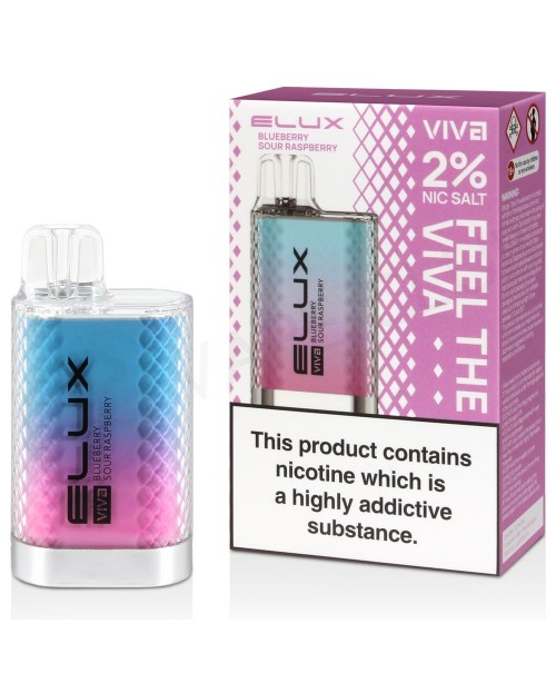 Blueberry Sour Raspberry Elux Viva Disposable Vape