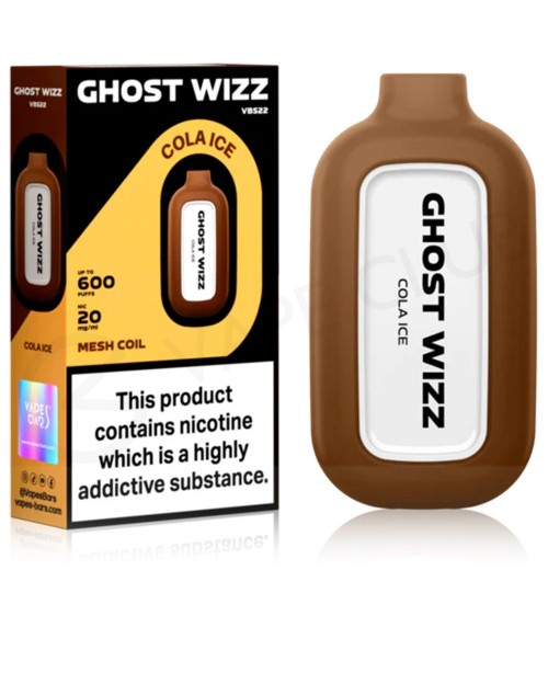 Cola Ice Vapes Bars Ghost Wizz Disposable Vape