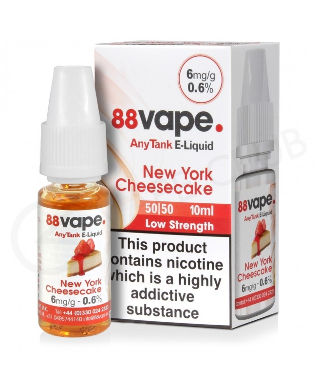 New York Cheesecake E-Liquid by 88Vape Any Tank