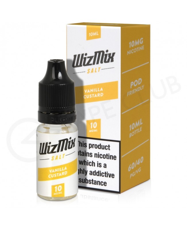 Vanilla Custard Nic Salt E-liquid by Wizmix