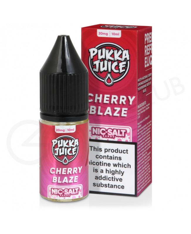 Cherry Blaze Nic Salt E-Liquid by Pukka Juice