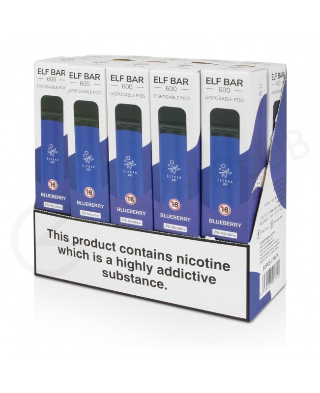 Elf Bar Blueberry 10 x Disposable Vape Multipack