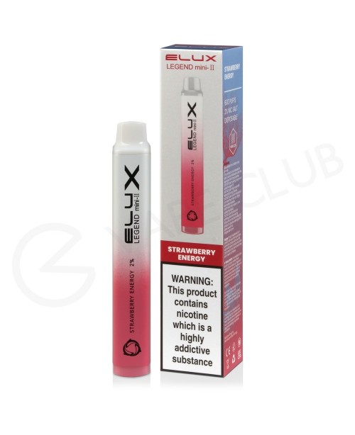 Strawberry Energy Elux Legend Mini II Disposable V...