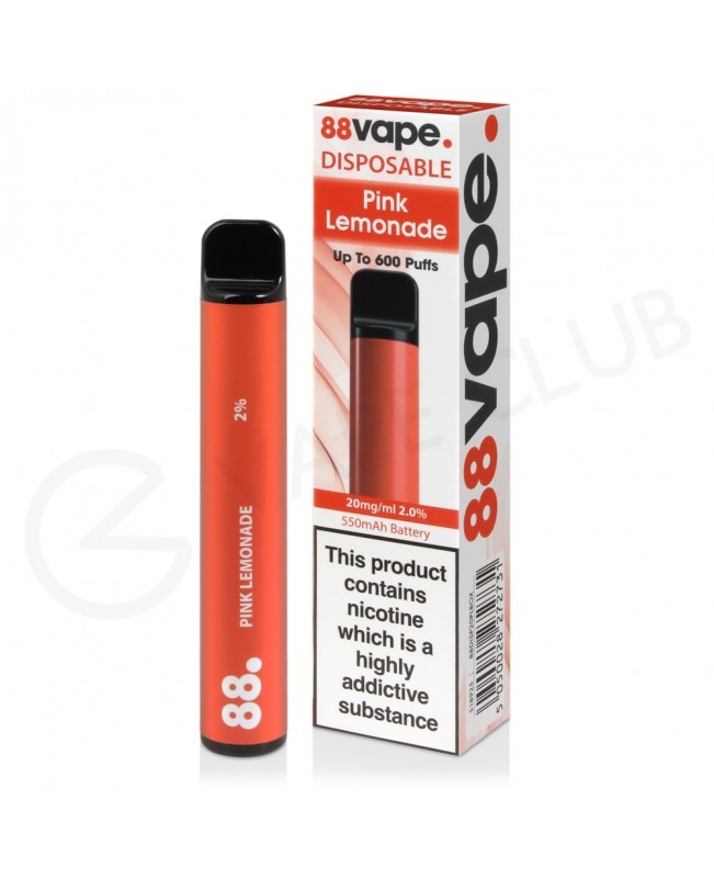 Pink Lemonade 88Vape Disposable Device