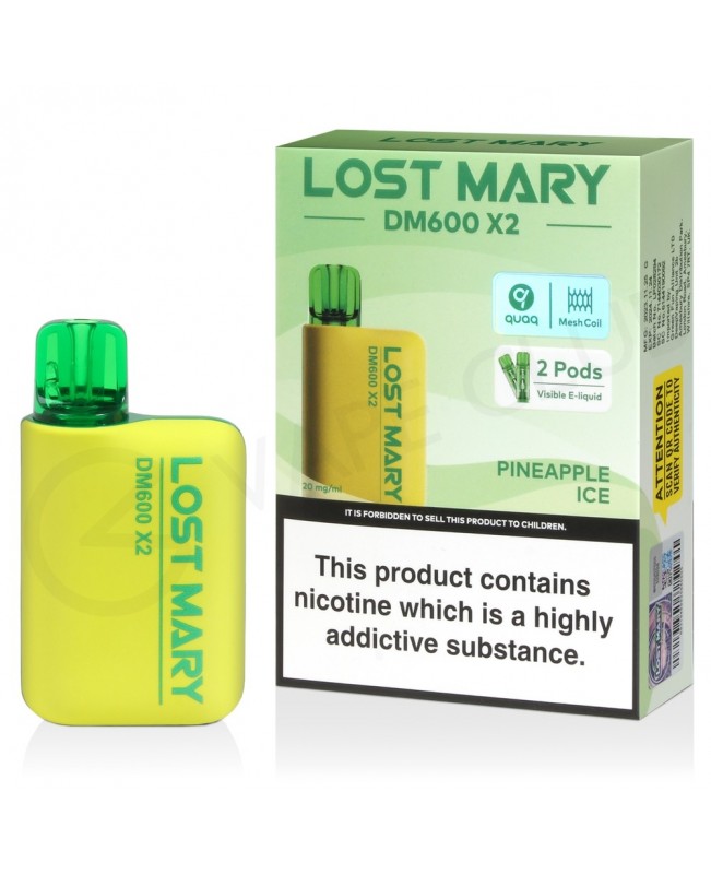 Pineapple Ice Lost Mary DM600 X2 Disposable Vape