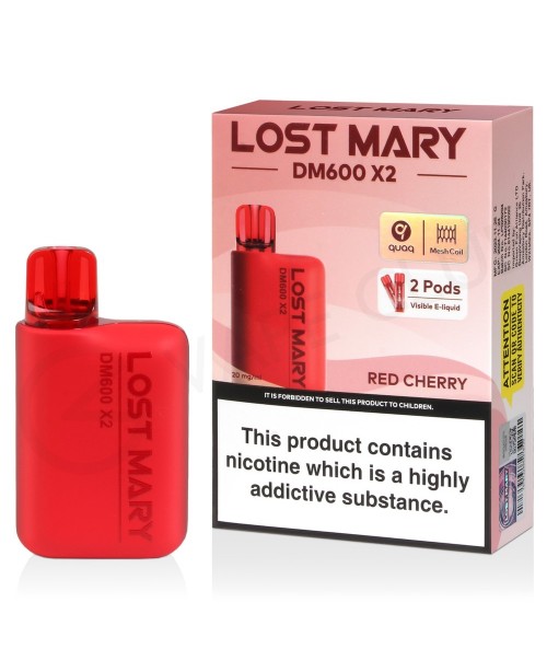 Red Cherry Lost Mary DM600 X2 Disposable Vape