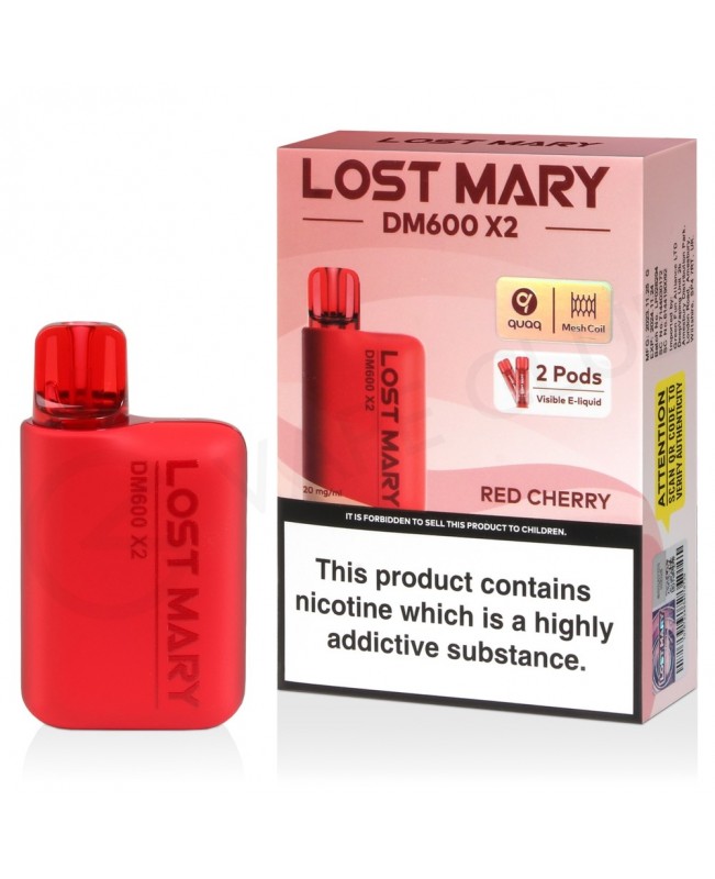 Red Cherry Lost Mary DM600 X2 Disposable Vape