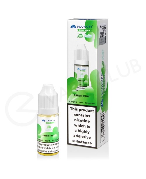 Fresh Mint E-Liquid by Hayati Pro Max Nic Salts