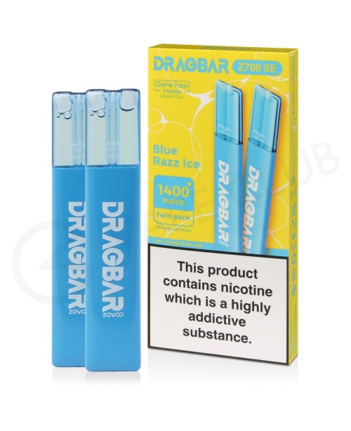 Blue Razz Ice Drag Bar Z700 SE Disposable Vape (2 ...