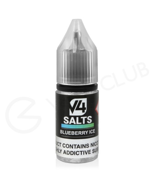 Blueberry Ice Nic Salt E-Liquid by V4 VAPOUR