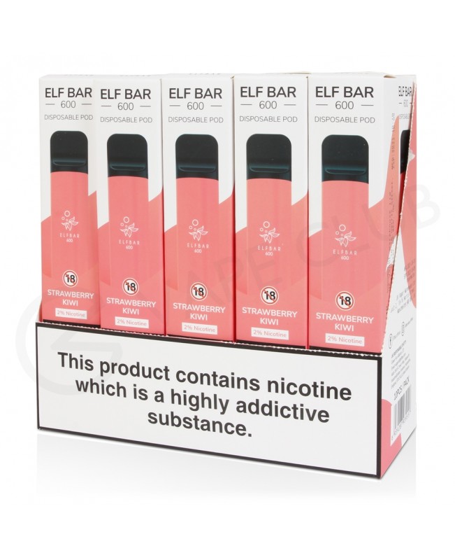 Elf Bar Strawberry Kiwi 10 x Disposable Vape Multipack