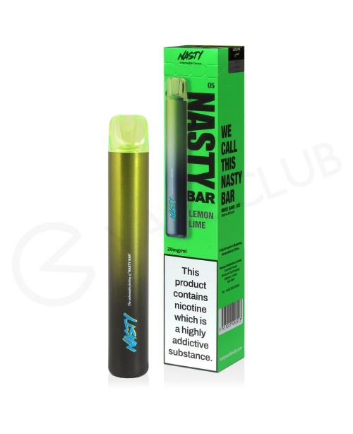 Lemon Lime Nasty Bar DX2 Disposable Vape