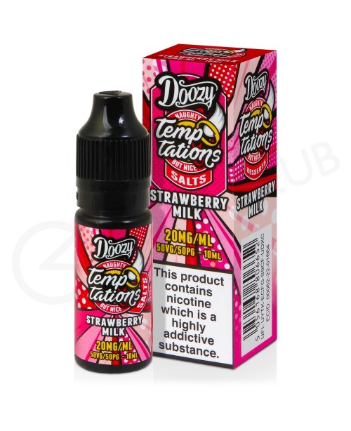 Strawberry Milk Nic Salt E-Liquid by Doozy Temptat...