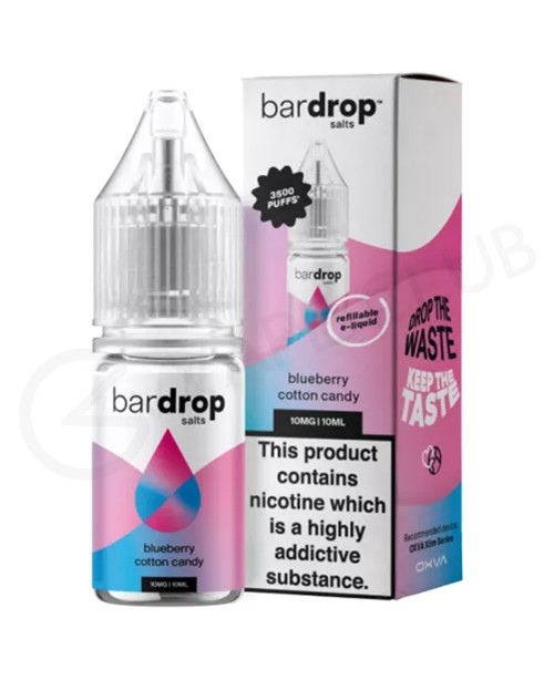 Blueberry Cotton Candy Nic Salt E-Liquid by Bar Dr...