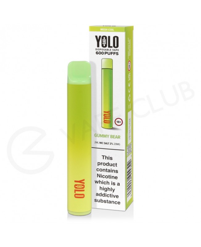 Gummy Bear Yolo Bar M600 Disposable Vape