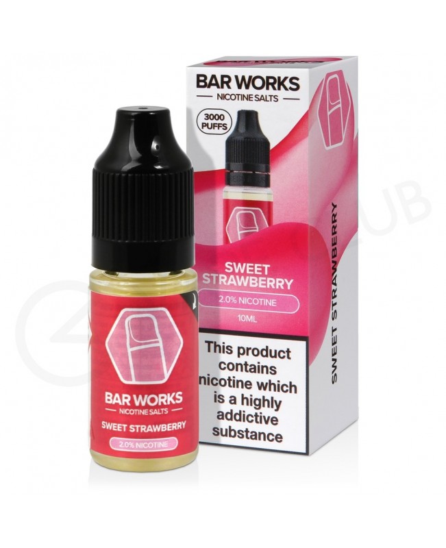 Sweet Strawberry Nic Salt E-Liquid by Bar Works