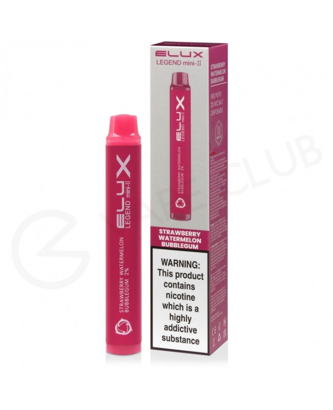 Strawberry Watermelon Bubblegum Elux Legend Mini II Disposable Vape