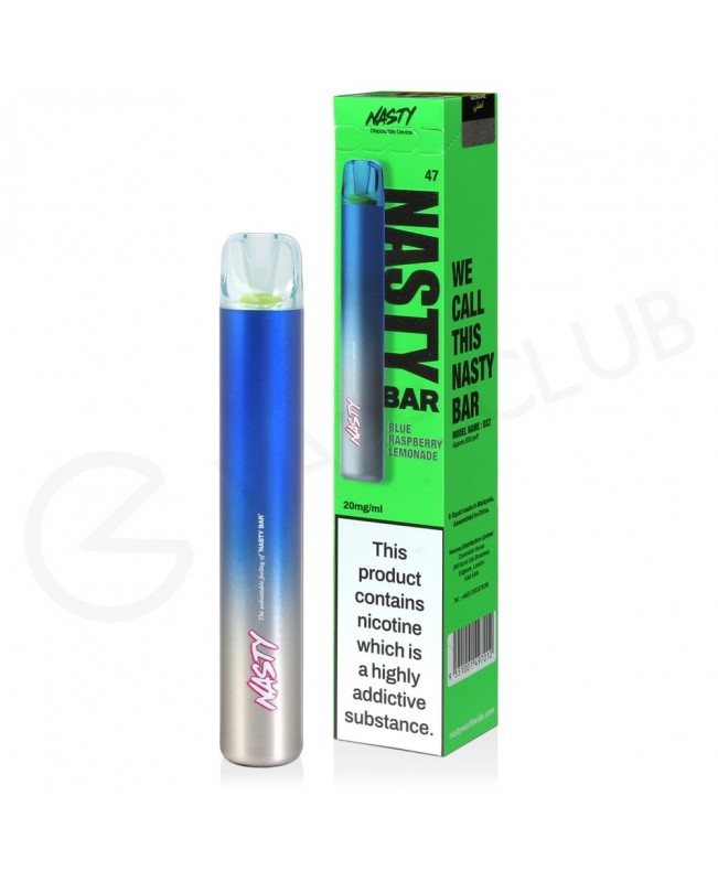 Blue Raspberry Lemonade Nasty Bar DX2 Disposable Vape