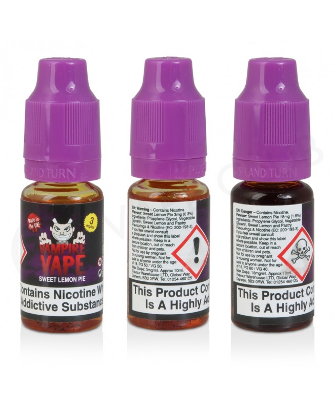 Sweet Lemon Pie E-Liquid by Vampire Vape