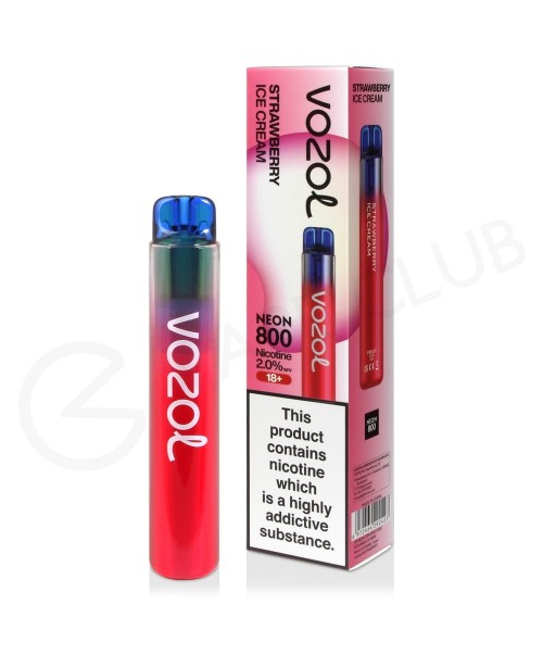 Strawberry Ice Cream Vozol Bar Neon 800 Disposable...