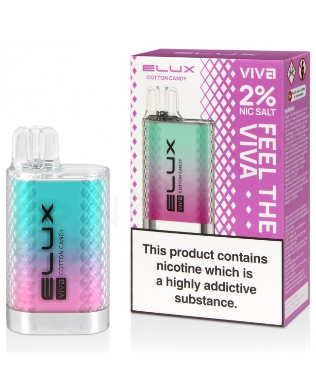 Cotton Candy Elux Viva Disposable Vape