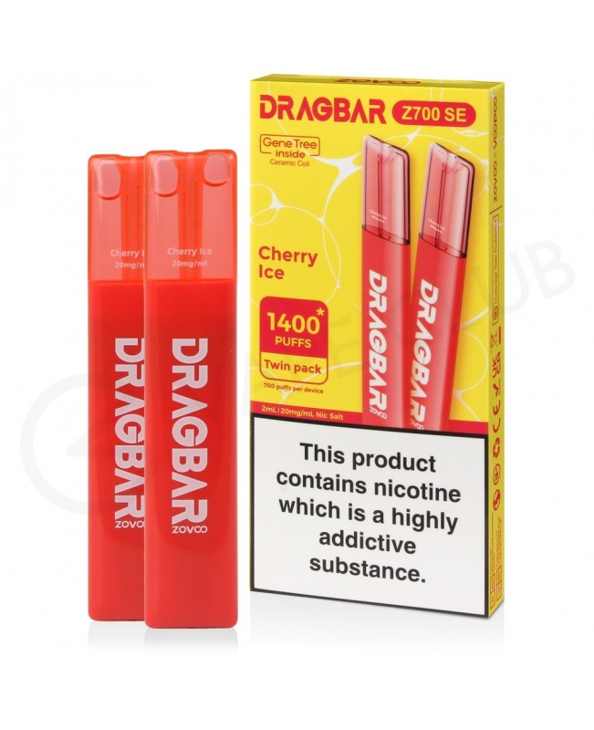 Cherry Ice Drag Bar Z700 SE Disposable Vape (2 Pack)