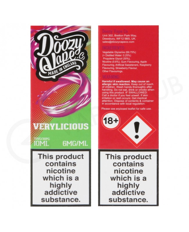 Verylicious E-Liquid by Doozy Vape Co.