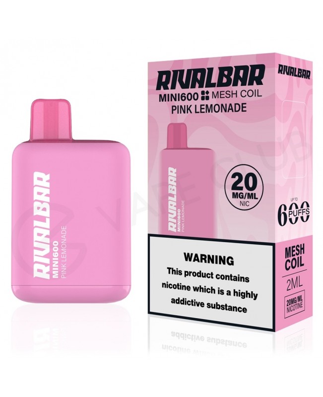 Pink Lemonade Rival Bar Mini 600 Disposable Vape