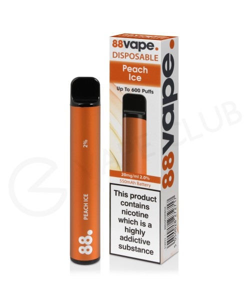 Peach Ice 88Vape Disposable Device