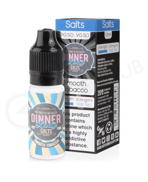 Smooth Tobacco Nic Salt E-Liquid by Dinner Lady