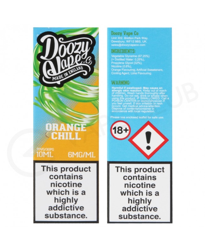 Orange Chill E-Liquid by Doozy Vape Co.