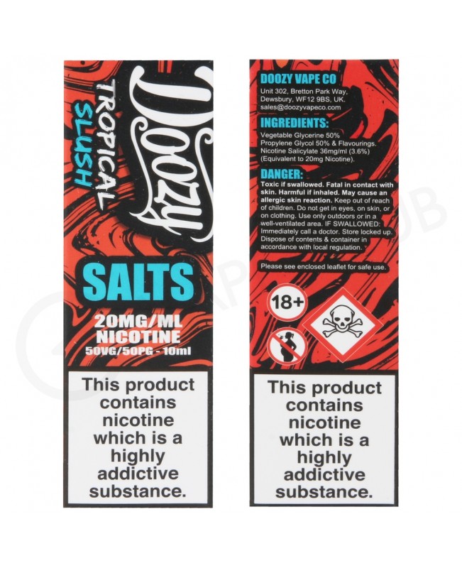 Tropical Slush Nic Salt E-Liquid by Doozy Salts