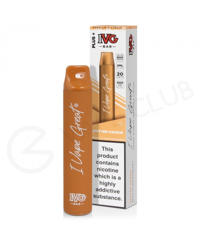 Butter Cookie IVG Bar Plus Disposable Vape