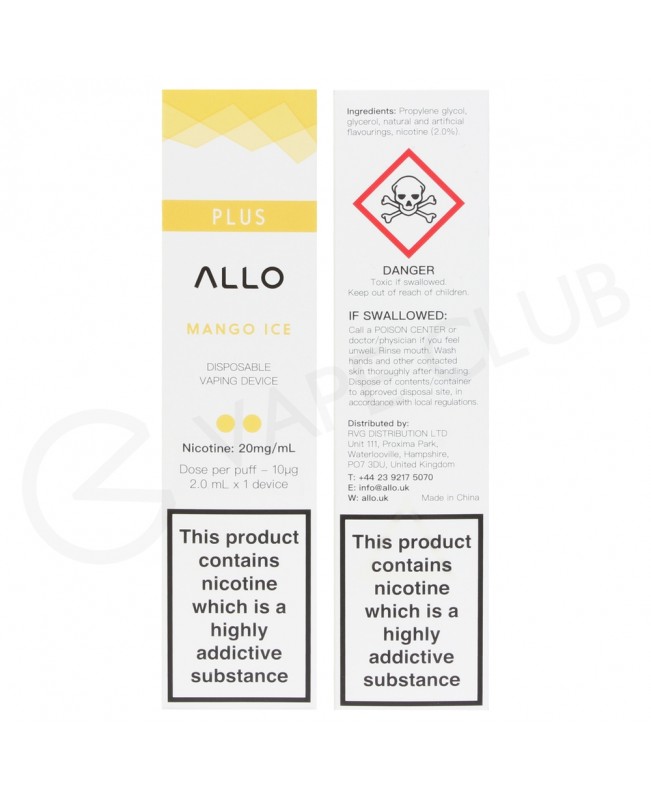 Mango Ice Allo Plus Disposable Vape