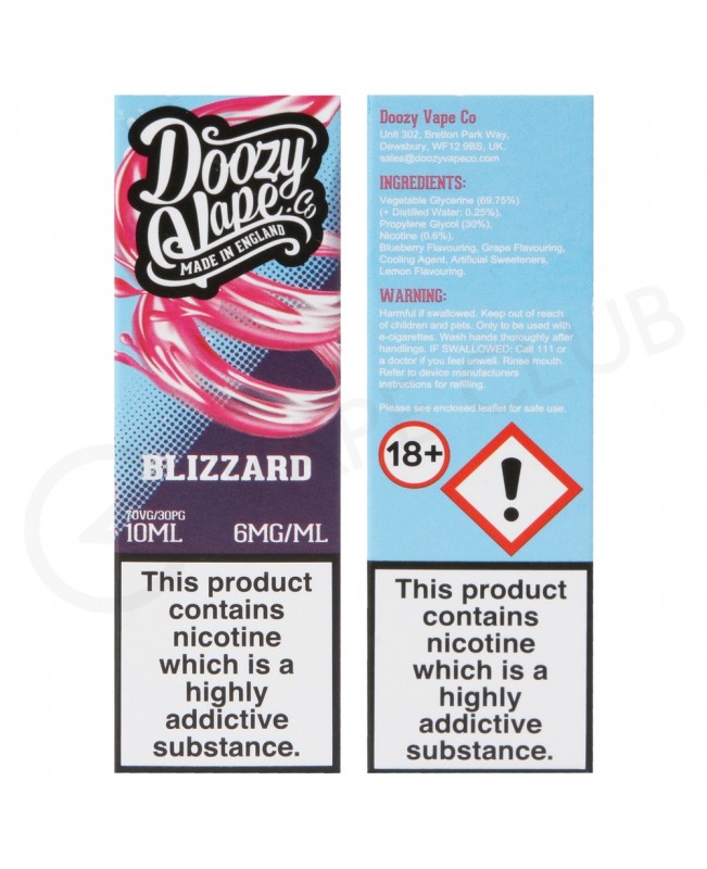 Blizzard E-Liquid by Doozy Vape Co.