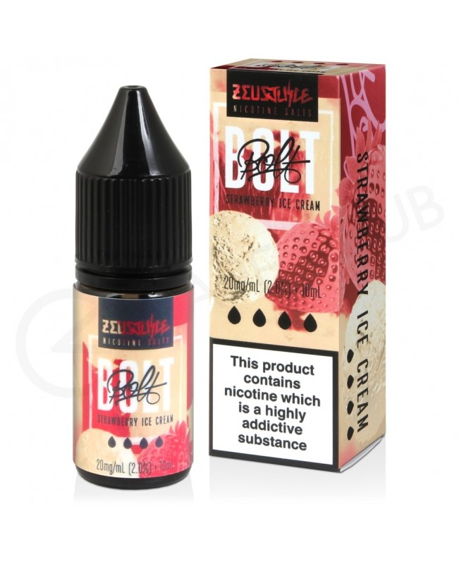 Strawberry Ice Cream Nic Salt E-Liquid by Bolt