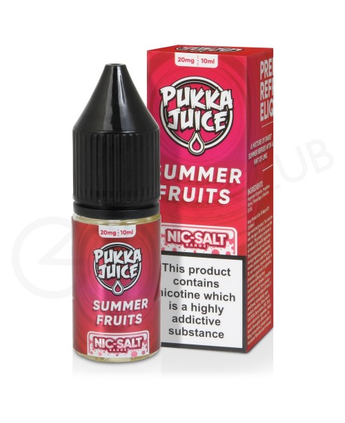 Summer Fruits Nic Salt E-Liquid by Pukka Juice