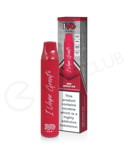 Red Apple Ice IVG Diamond Bar Disposable Vape