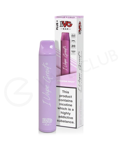 Passionfruit IVG Bar Plus Disposable Vape