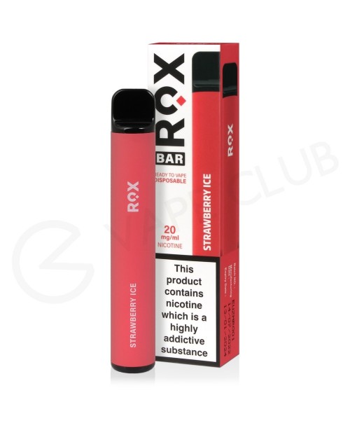 Strawberry Ice Rox Bar 600 Disposable Vape