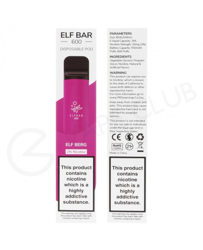 Elfberg Elf Bar Disposable Vape