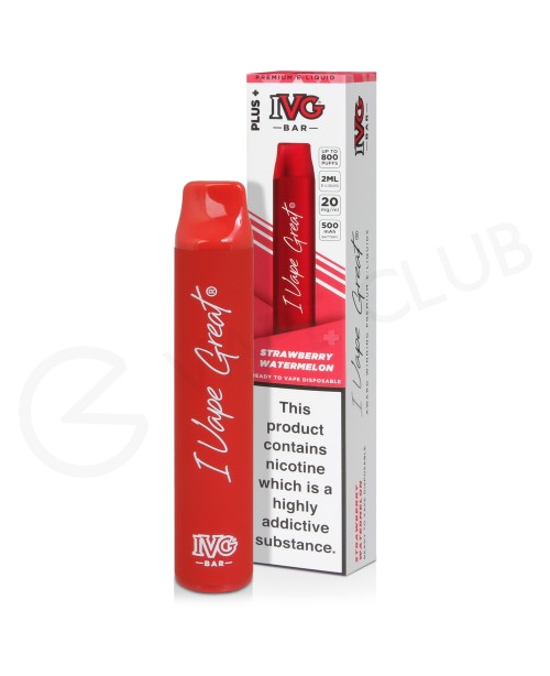 Strawberry Watermelon IVG Plus Bar Disposable Vape