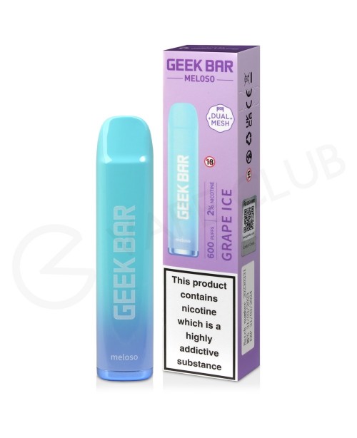 Grape Ice Geek Bar Meloso Disposable Vape