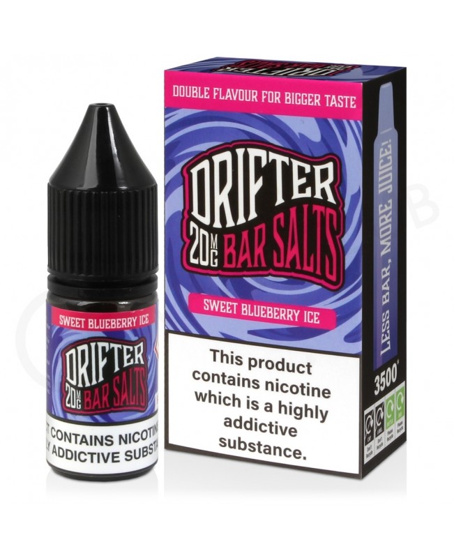 Sweet Blueberry Ice Nic Salt E-Liquid by Drifter Bar Salts