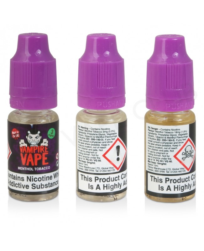 Menthol Tobacco E-Liquid by Vampire Vape