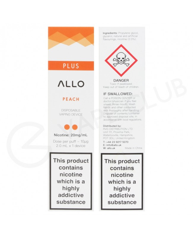 Peach Allo Plus Disposable Vape