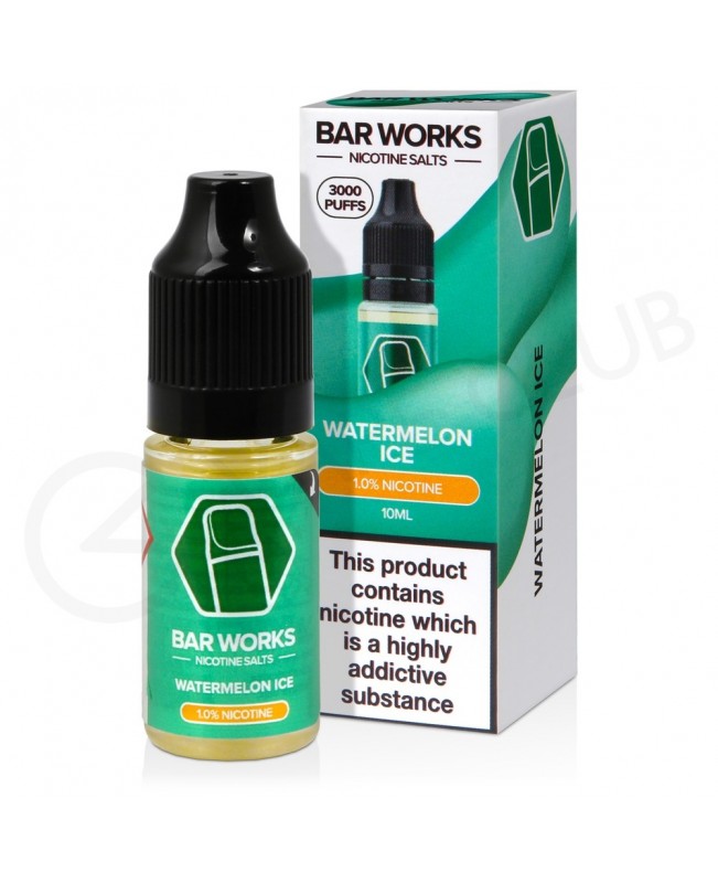 Watermelon Ice Nic Salt E-Liquid by Bar Works