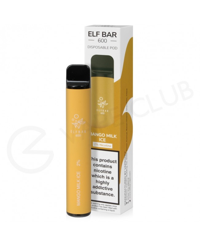 Mango Milk Ice Elf Bar Disposable Vape