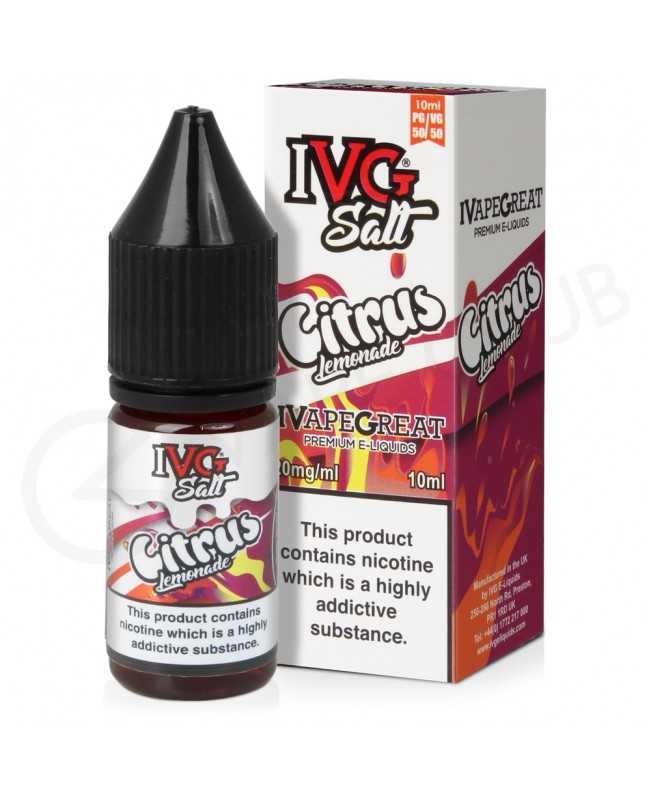 Citrus Lemonade Nic Salt E-Liquid by IVG Mixer